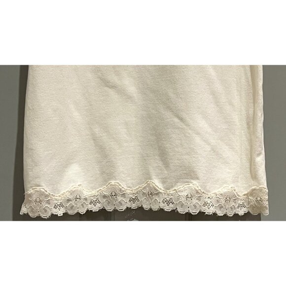 Aeropostale Lace Trim Cami Tank Size Large Cream Y2K Preppy 90S Coquette - Picture 8 of 14